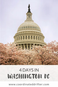 4 Days In Washington DC graphic