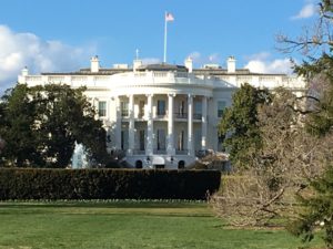 Back View of the White House Washington DC