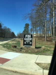 FBI Academy Exterior Sign Quantico VA